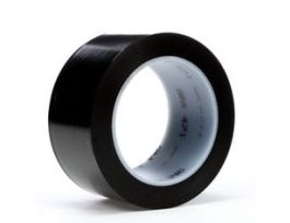 3M™ Vinyl Tape 471, Black, 12 in x 36 yd, 5.2 mil, 4 rolls per case
