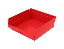 BIN SHELF BIN 11-5/8 X 11-1/8 X 4 RED