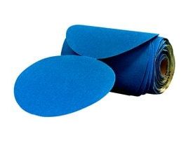 3M™ Stikit™ Blue Abrasive Disc Roll, 36214, 6 in, 800 grade, 100 discs per roll, 5 rolls per case