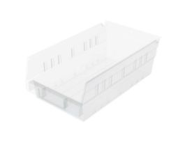 BIN SHELF BIN 11-5/8 X 6-5/8 X 4 CLEAR