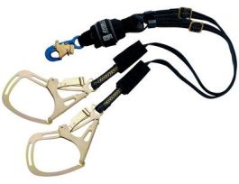 3M™ DBI-SALA® EZ-Stop™ F2 Arc Flash 100% Tie-Off Adjustable Web Shock-Absorbing Lanyard 1246352, Kevlar® Fiber, 6 ft