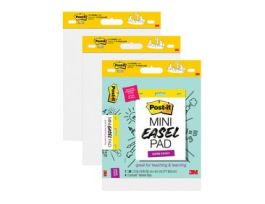 Post-it® Self-Stick Mini Easel Pad 577-3PK, 15 in x 18 in (38.1 cm x 45.7 cm)