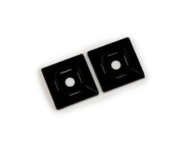 3M™ Cable Tie Mounting Base CTB1X1BKA-C Black, 4-way Adhesive Mount, 500/Case