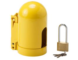 Snap Cap Gas Cylinder Lockout, 6.5"x 3-1/2" x 11 UN, Low Pressure Coarse Thread