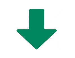 ToughStripe® Floor Marking Tape Arrows -  Polyester, Solid Color, Green, 2" x 5"