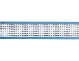 Numerical Wire Markers Permanent Adhesive Vinyl 0.75 in H Legend: 77, 1800 Total