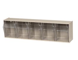 FIVE BIN TILT OUT CABINET IVORY