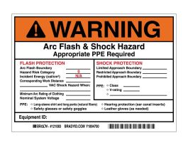 ACETONE Labels, Red on Yellow, 3" H x 7" W x 0.006" D