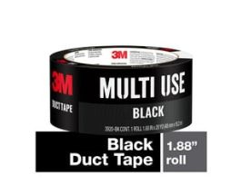 3M™ Duct Tape Black 3920-BK, Variable Color, 1.88 in x 20 yd (48 mm x 18,2 m)
