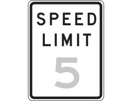 Traffic Sign, SPEED LIMIT 20, 18" x 12", Engineer-Grade Prismatic, EA