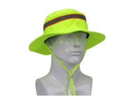 EZ-Cool Evap. Cooling Ranger Hat, HyperKewl Quited Fabric, HiVis LY, LG-XL