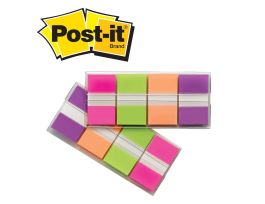 Post-it® Flags 680-PGOP2, .94 in. x 1.7 in. (23.8 mm x 43.2 mm) Blue, Purple, Green, Orange 24 pk/cs