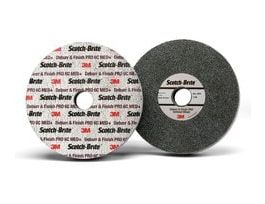 Scotch-Brite™ Deburr & Finish Pro Unitized Wheel, DP-UW, 2S Fine, 3 in x 1 in x 1/4 in, 10 ea/Case