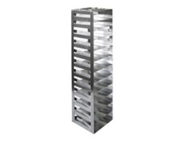 Vertical/Chest Freezer Rack with Spring Clips for Mini 2" Boxes, 12 box capacity