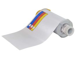 All Weather Permanent Adhesive Vinyl Right-To-Know Labels for BBP85 Printer - 7" x 10" Color Bar and Text