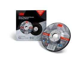 3M™ Silver Depressed Center Grinding Wheel, 44538, T27, 4.5 in x 1/4 in x 7/8 in, Single Pack, 10 ea/Case