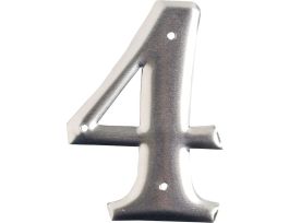 1600 Series Permanent Aluminum Embossed Number and Letter Labels 3 in 4 10/PK