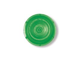 Round Caps for Ultra-Micro UV-Cuvettes, Green, 100/pack