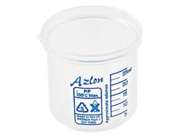 BEAKER PP GRADUATED 25ML CS10