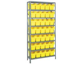18IN X 36IN X 75IN 35 YELLOW 8IN BINS
