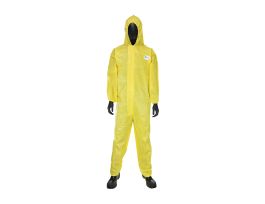 PosiWear, UB Plus, Yellow Coverall, Elastic Wrist and Ankle, Hood