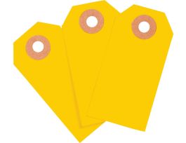 Blank Write-On Tags, 3.75" H x 1.875" W, Cardstock, Fluorescent Orange 1000/PK