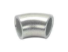 45 Degree Elbow Fitting, Buttweld, 0.5 inch O.D., 304 Stainless Steel