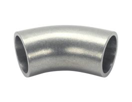 45 Degree Elbow Fitting, Buttweld, Tangents, 0.75 in. O.D., 304 Stainless Steel