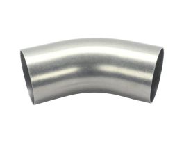 45 Degree Elbow Fitting, Buttweld, Tangents, 3 in. O.D., 304 Stainless Steel