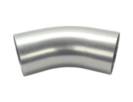 45 Degree Elbow Fitting, Buttweld, Tangents, 4 in. O.D., 0.083 in. 304 SS