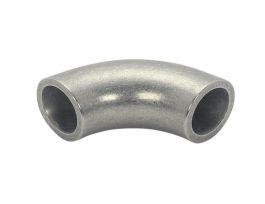 90 Degree Elbow Fitting, Buttweld, 0.5 inch O.D., 304 Stainless Steel