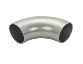 90 Degree Elbow Fitting, Buttweld, 1.5 inch O.D., 304 Stainless Steel