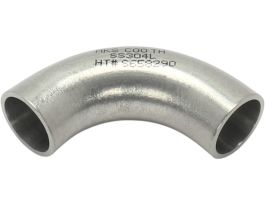 90 Degree Elbow Fitting, Buttweld, 0.75 in. O.D. with Tangents, 304 SS