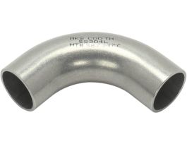 90 Degree Elbow Fitting, Buttweld, 1 in. O.D. with Tangents, 304 SS