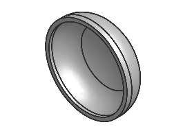 End Cap, Buttweld, 0.5 inch Outside Diameter, 304 Stainless Steel