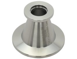 Conical Flange Reducer, ISO-KF Size NW40 to NW16, 304 Stainless Steel