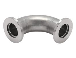 90 Degree Elbow Fitting, NW16 Size ISO-KF Flange, Standard Modulus