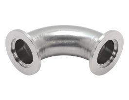 90 Degree Elbow Fitting, NW25 Size ISO-KF Flange, Standard Modulus