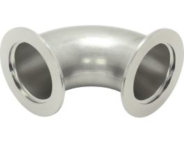 90 Degree Elbow Fitting, NW50 Size ISO-KF Flange, Standard Modulus