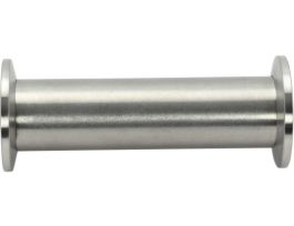 Full Nipple Fitting, NW25 Size ISO-KF Flange, 3.94 in. Length, 304 S.S.