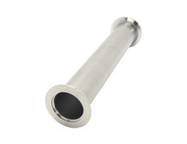 Full Nipple Fitting, NW50 Size ISO-KF Flange, 12.6 in. Length, 304 S.S.