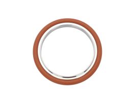 Centering Ring Seal Assembly, ISO-KF, NW50, Silicon O-ring, Stainless Steel