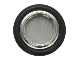 Centering Ring With Screen, NW25 Size ISO-KF Flange, Viton O-ring, S.S.