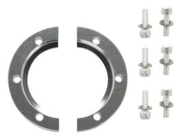 Bulkhead Flange Clamp, NW40 Size ISO-KF Flange, 6 Bolts, Aluminum