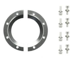 Bulkhead Flange Clamp, NW50 Size ISO-KF Flange, 8 Bolts, Aluminum