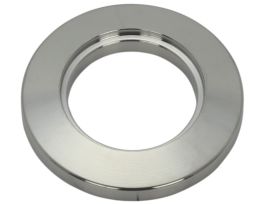 Bored Blank Flange, NW16 ISO-KF Flange, 0.75 in. Tube OD Bore, 304 S.S.