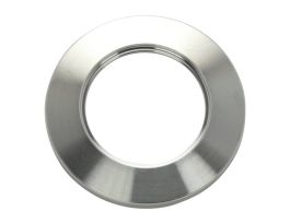 Bored Blank Flange, NW25 ISO-KF Flange, 1 in. Tube OD Bore, 304 S.S.