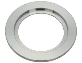 Bored Blank Flange, NW40 ISO-KF Flange, 1.5 in. Tube OD Bore, 304 S.S.