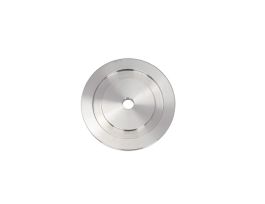 Bored Blank Flange, NW40 ISO-KF Flange, 0.25 in. Tube OD Bore, 304 S.S.