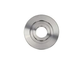 Bored Blank Flange, NW25 ISO-KF Flange, 0.5 in. Tube OD Bore, 304 S.S.
